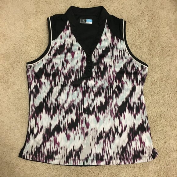 PGA Tour Abstract Pattern Casual Golf Tank Top - Picture 11 of 15